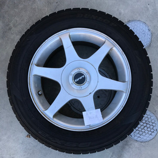 195/60R15スタッドレスタイヤとホイール4本セットの画像