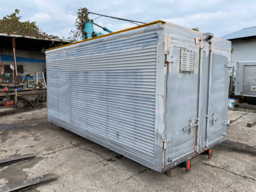 No.317 アルミバン 2ｔ アルミ箱 バイク倉庫 物置 トラックコンテナ 米保管庫 物置 DIY