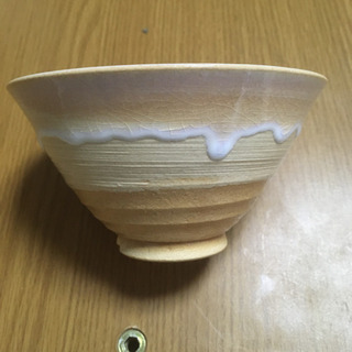 萩焼の飯碗の画像