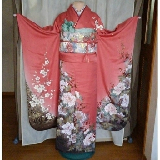 振り袖B、長襦袢、袋帯、小物セット