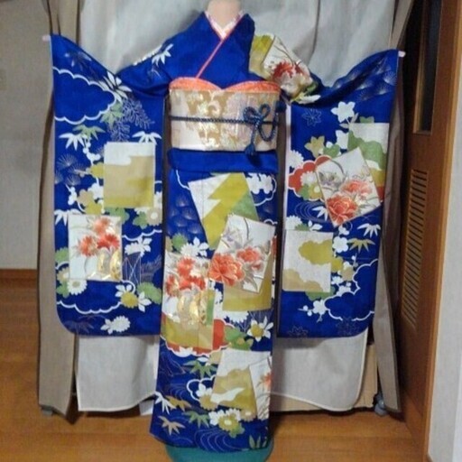 振り袖Ｋ、長襦袢、袋帯、小物セット