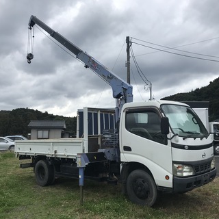 【走行少】H17 日野 デュトロ 2t (標準ロング) 3段クレ...