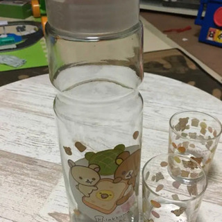 【新品未使用】リラックマベーカリー麦茶ポット&グラスセットの画像