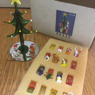 値下げ！ツリーの置き物(ガラス製)