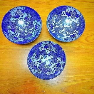 微塵唐草模様  古い焼き物 12枚の画像