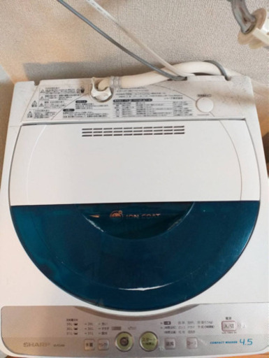 SHARP 洗濯機 ES-FG45K 4.5K