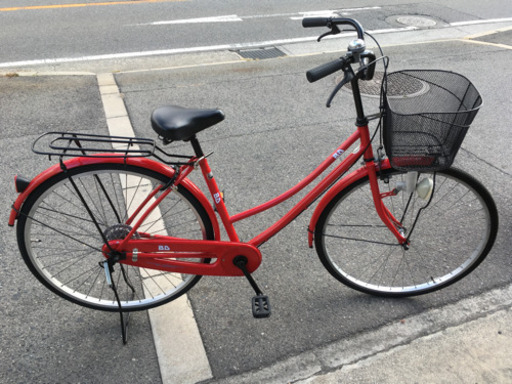 整備済　軽快車２７インチ レッド