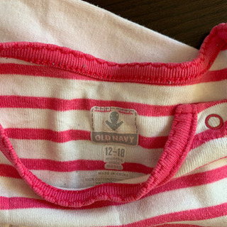 【ご予約済み】ロンパース3枚セット　女の子　80センチ　ベビーギャップ、オールドネイビーの画像