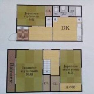 家電家具付3DK一戸建て リフォーム済  御堂筋線徒歩5分の画像