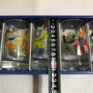 トイストーリーのバズ　グラス5個セットの画像