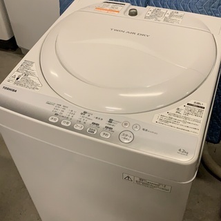 東芝　全自動洗濯機　4.2kg　2013年