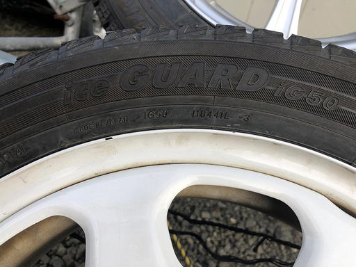 タイヤ付き鉄ホイール　スズキ純正 YOKOHAMA ice GUARD iG50　165/60R15　14年製　15×4.5J　PCD100 4H（G119）