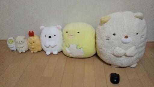 人気の すみっこぐらし のぬいぐるみはいかがですか？