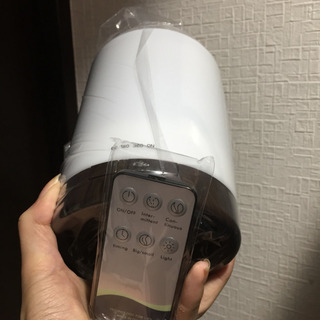 加湿器 リモコン 付き ライト アロマディフューザーの画像
