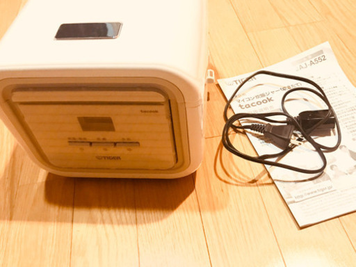タイガー TIGER JAJ- A552 HA [マイコン炊飯ジャー 炊きたて tacook（タクック） 3合炊き 白]