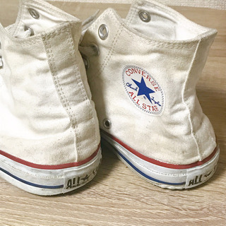 CONVERSE コンバース [CANVAS ALL STAR HI - OPWHITE size：24.5] お譲りします。の画像