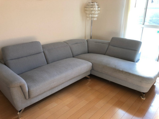 ニトリ   コーナーソファー  左カウチ  グレー