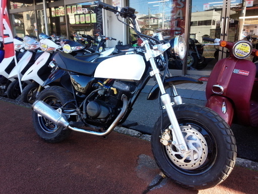 NO.3003　エイプ５０ （ＡＰＥ） クラッチ付き５速ミッション車 ディスクブレーキ　スーパートラップマフラー　☆彡