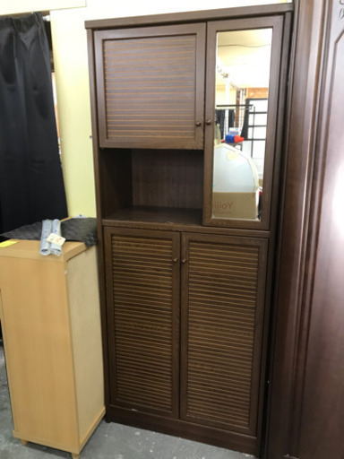 ミラー付き♪下駄箱