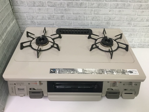 リンナイ　ガステーブル　2014年製　LPガス　プロパンガス　RT64JHS-R/RT64JH7S　中古品5759