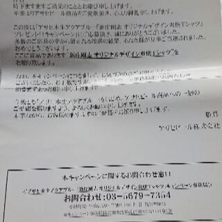 新庄剛志オリジナル Tシャツ(Ｌ)の画像