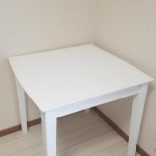 ダイニングテーブル ホワイト 白 75cm