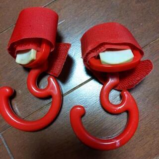 ⭐最終お値下げしました❗️ベビーカー用日除け、荷物掛けフック、荷物入れネット3点セットの画像