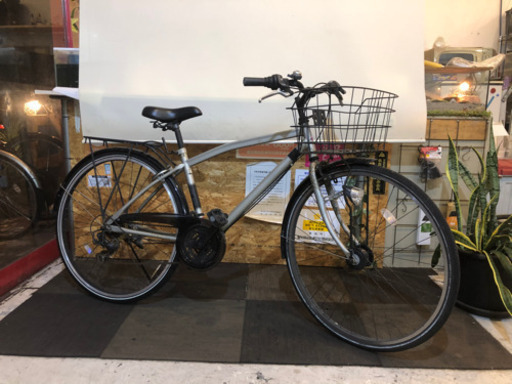 【LEDオートライト】街乗りクロスバイク　27インチ