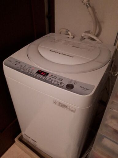 洗濯機 sharp ES-T709 [保証期間中][風呂水給水ポンプ付き]