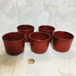 82【タイ漆器 椀】五客揃え 新品未使用