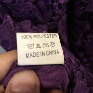 パープル　レースワンピースの画像