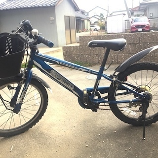 【引き取り限定】子供用自転車 男の子 ブルー 20インチ 外装6...