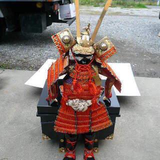 時代 武具甲冑 五月人形 甲冑 鎧 兜 端午の節句 箱入 現状品