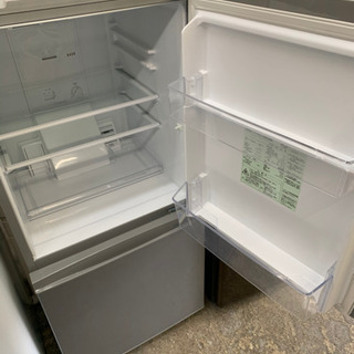 保証2ヶ月 2ドア冷蔵庫 157L アクア AQR-16E-S 2016年製 シルバー 中古