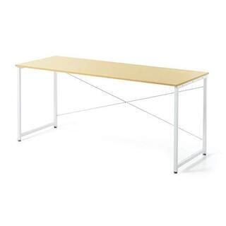 サンワダイレクト シンプルワークデスク 幅160cm×奥行60c...