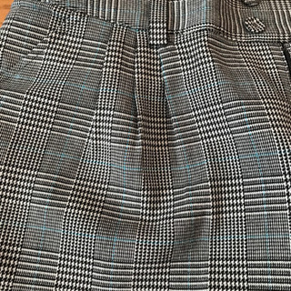 新品同様1度のみ着用チェック柄ハーフパンツの画像