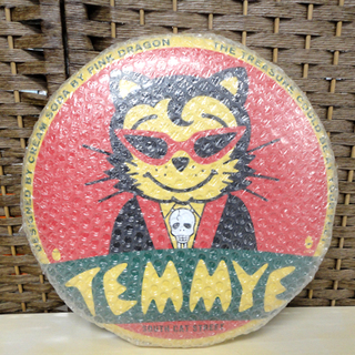 保管未使用品 クリームソーダ 丸看板 ブリキ ティミー×ドクロ ...