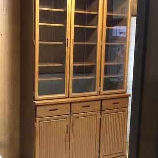 訳あり Morita製 食器棚 キッチン棚 幅122㎝×45㎝×...