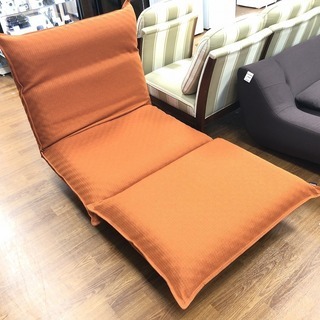 【トレファク府中店】FRANCE BED　MOVE in\'terior　スツール付1人がけソファー　オレンジ
