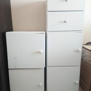 【交渉中】ニトリ キューブボックス白 5点セット 