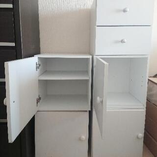 【交渉中】ニトリ キューブボックス白 5点セット の画像