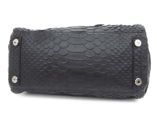 美品 ADMJ パイソン型押し 2way ショルダーバッグ