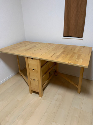 【12/22限定値下げ】IKEA NORDEN ノールデン　ゲートレッグテーブル、椅子2脚セット