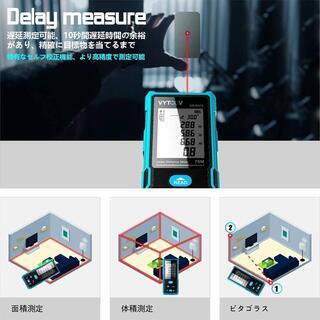 ⬛️レーザー距離計⬛️距離測定器　70m　USB充電式　面積/体積/ピタゴラス間接測定　新品・未使用の画像