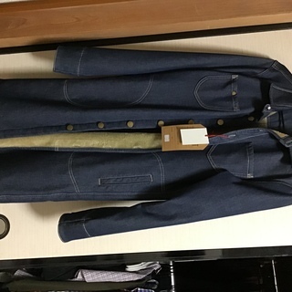 デニムのボンディングコート【新品】LLサイズ