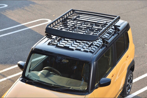 A-X(エークロス)シリーズ　アルミ製ルーフラック　Mサイズ　ブラック