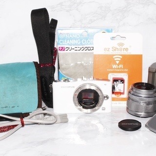 ★大容量16GBWifiSDでスマホ転送★オリンパス E-PM1 レンズキットの画像