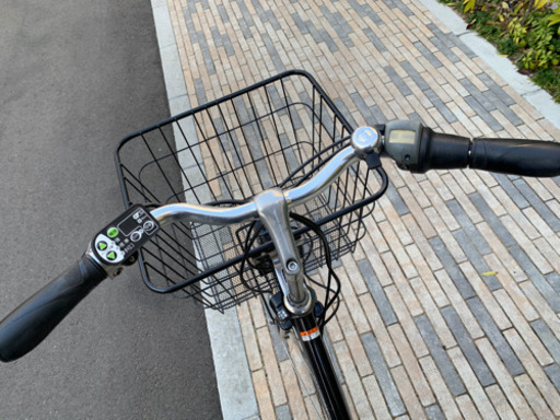 新基準ヤマハ　27インチ　パスシティー8段変速　電動自転車 紺色
