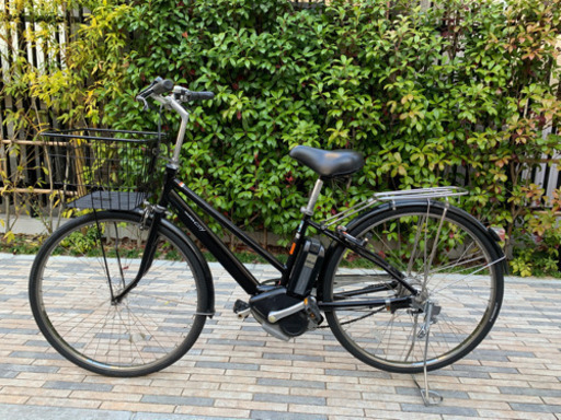 新基準ヤマハ　27インチ　パスシティー8段変速　電動自転車 紺色