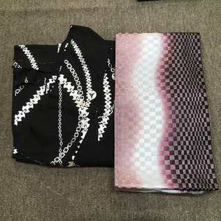 試着のみ】帯 着物 V系 ロックが好きな方へ！